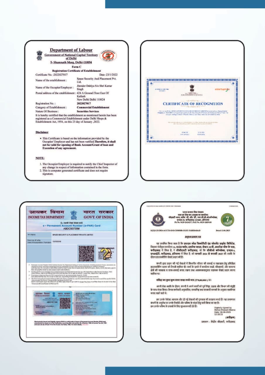 spaze security Agency in Delhi NCR